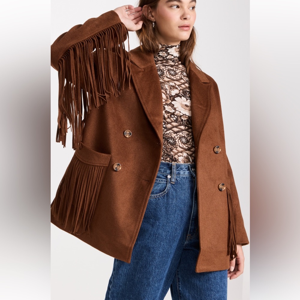 Like & Dot fringe jacket